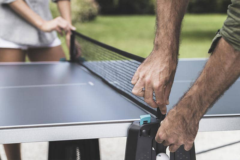 Tavolo da ping pong rete retrattile