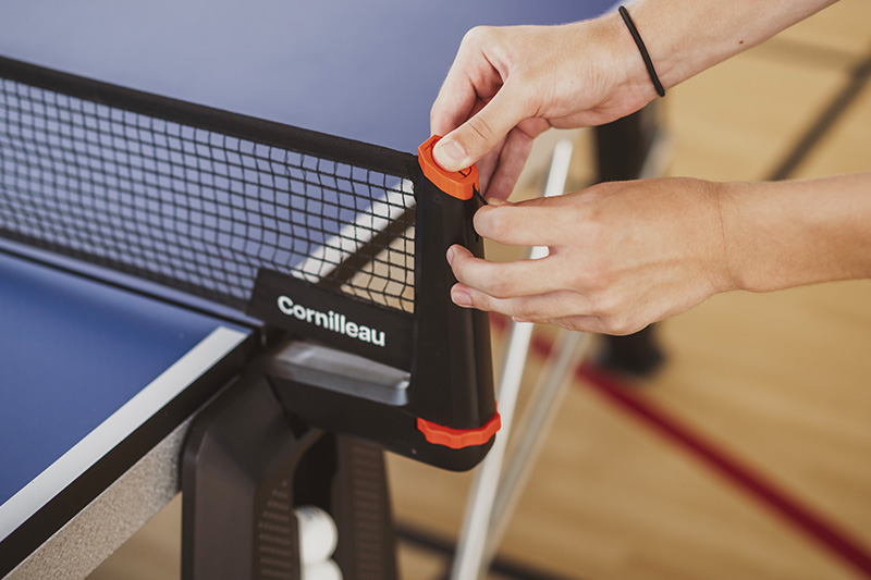 filet replié de la table de ping pong Cornilleau 500 indoor
