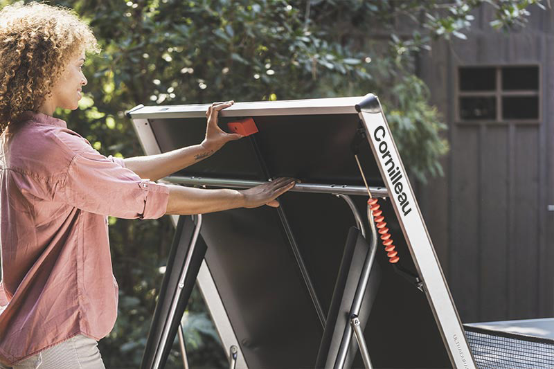 Locking system table tennis