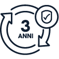 logo garanzia 3 anni tavoli da ping pong indoor